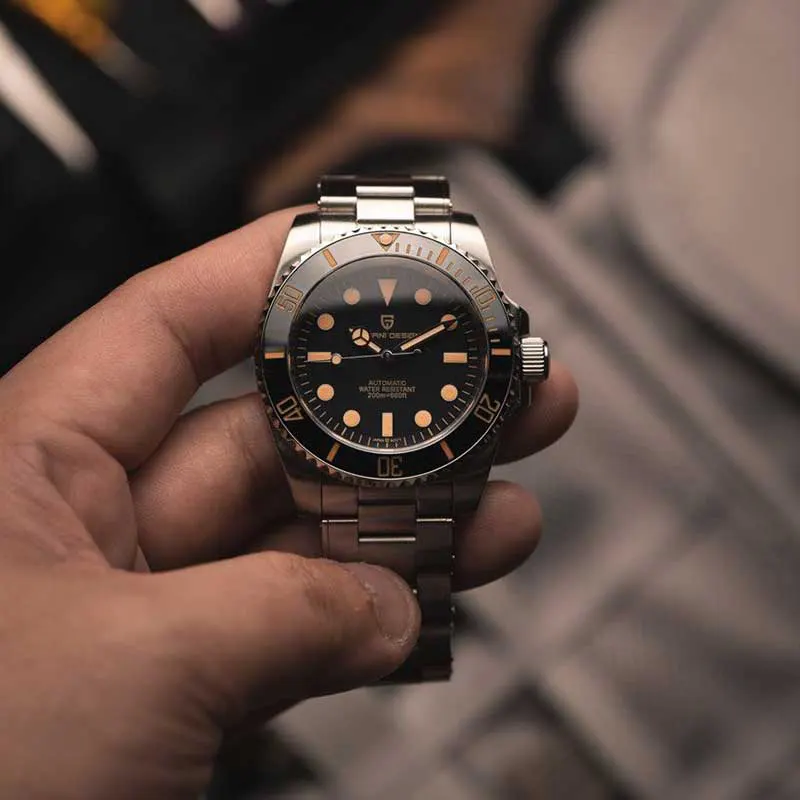 Pagani Design Submariner Automatic Black Dial Men's Watch- PD-1694